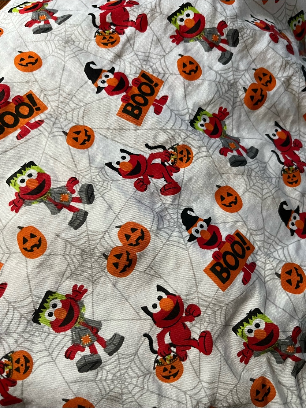 Halloween Sesame Street twin bed sheets